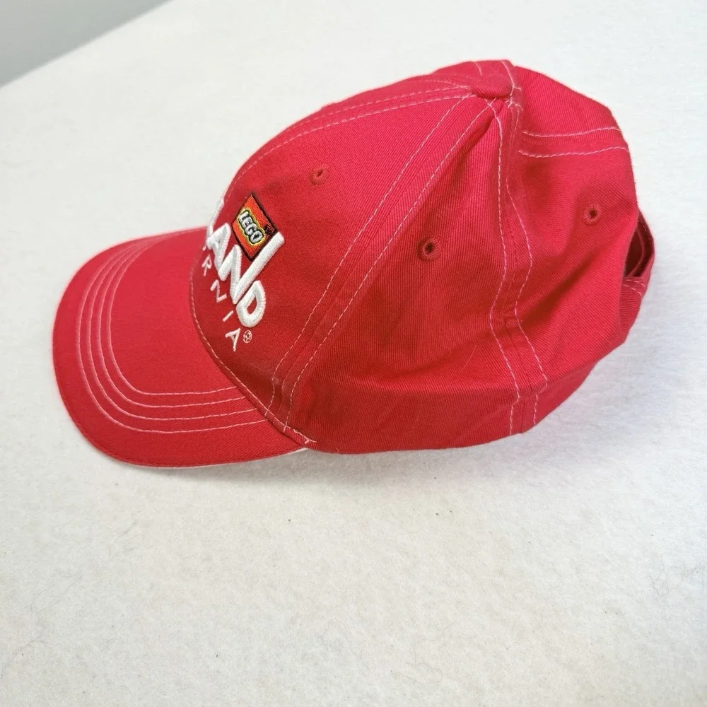LEGOLAND California Red Souvenir Hat Adjustable Strap Back Baseball Cap OSFM